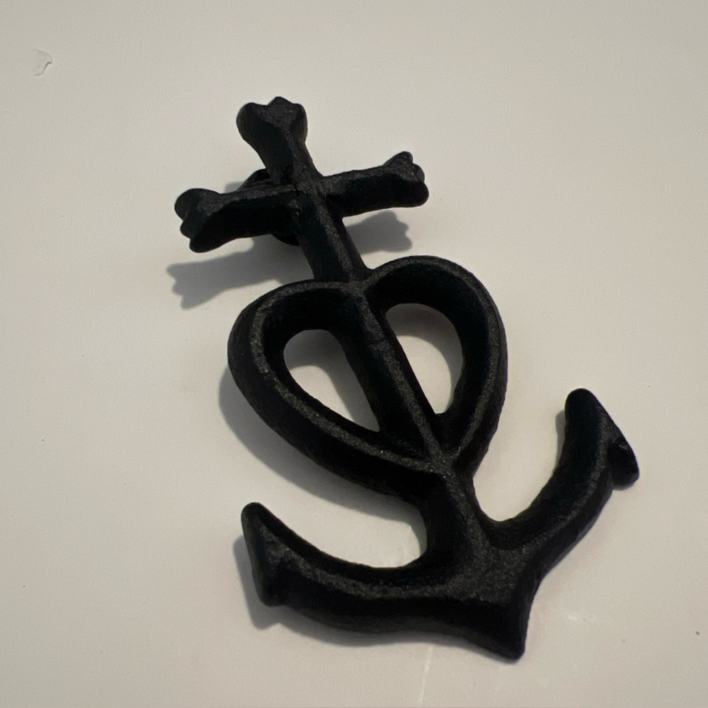 Croix De Camargue France Hanging Cross Wall Decor Metal Black Faith Love Hope